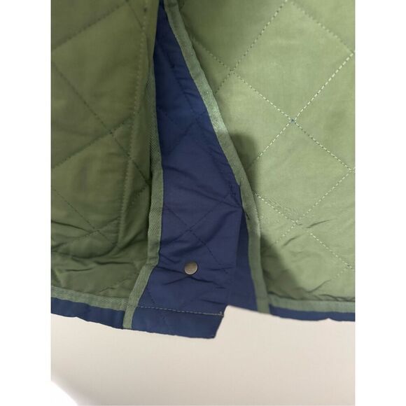 Vintage y2k Vineyard Vines diamond quilted chore barn coat lined XS navy jacket - Picture 9 of 13